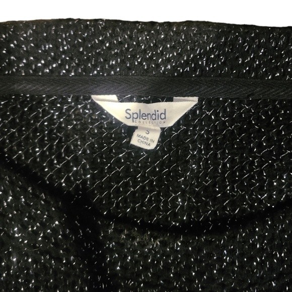 Metallic Black/Silver Sweater by Splendid - Picture 6 of 6